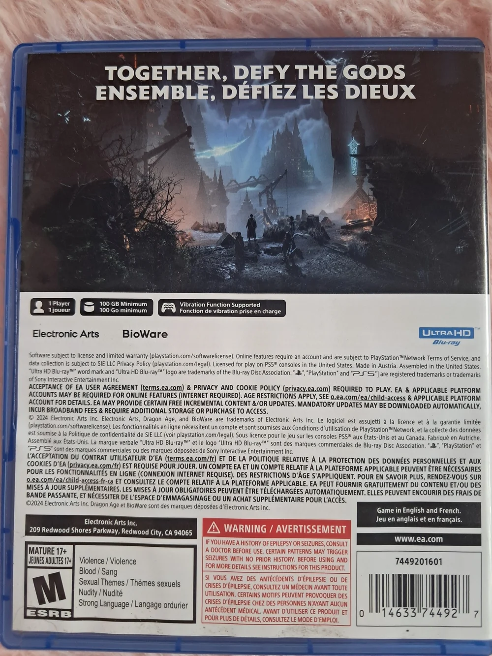 Dragon Age: The Veilguard (PS5) - by Electronic Arts- Backwards Compatible (Ps4)